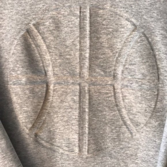 H&M "Basketball" Embossed Sweatshirt (Gray) - Picture 3 of 6
